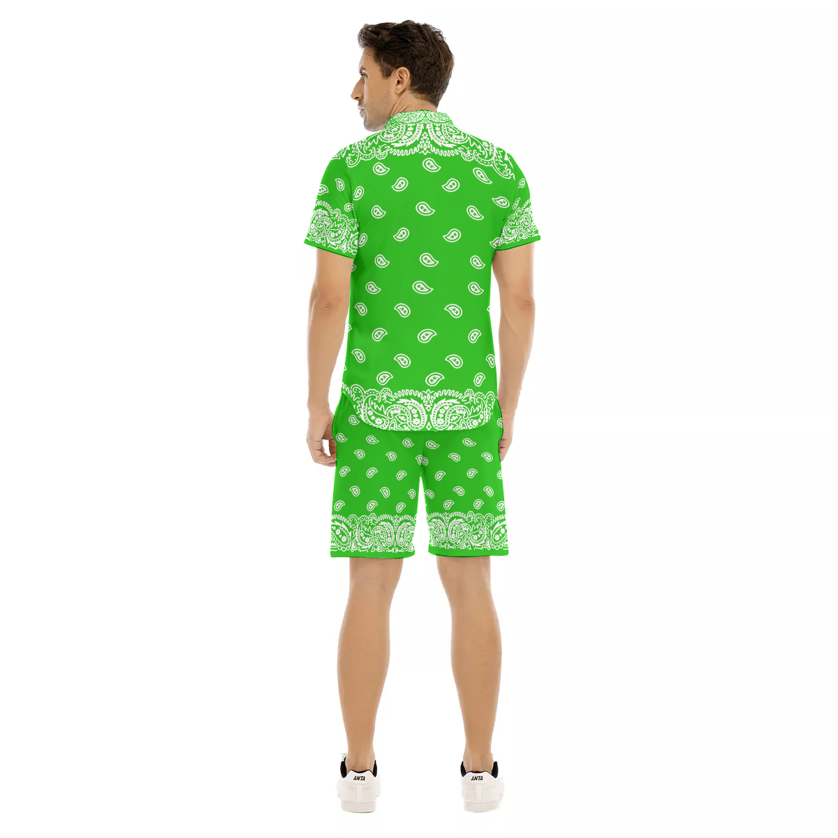 BANDANA FULLY GREEN Men's Short Sleeve Shirt Sets