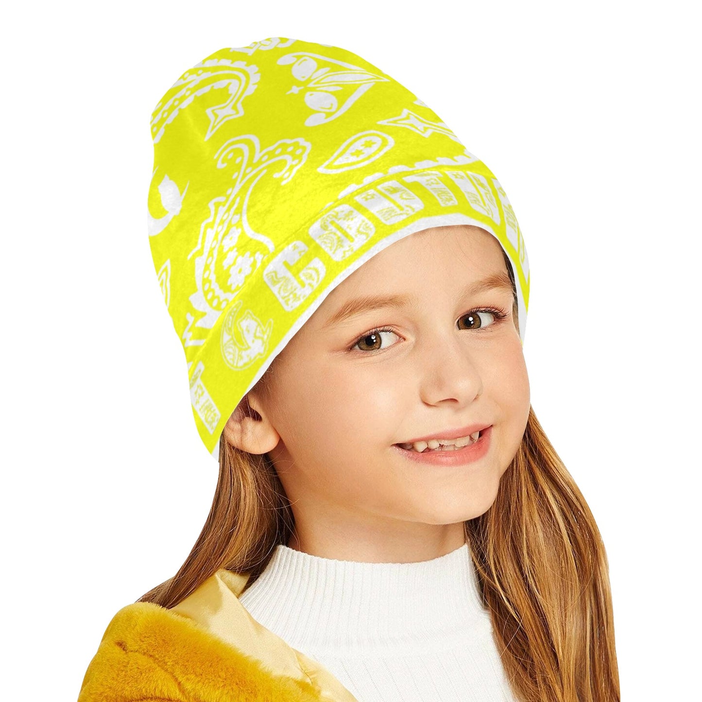 BANDANA PAISLEY All Over Print Beanie for Kids