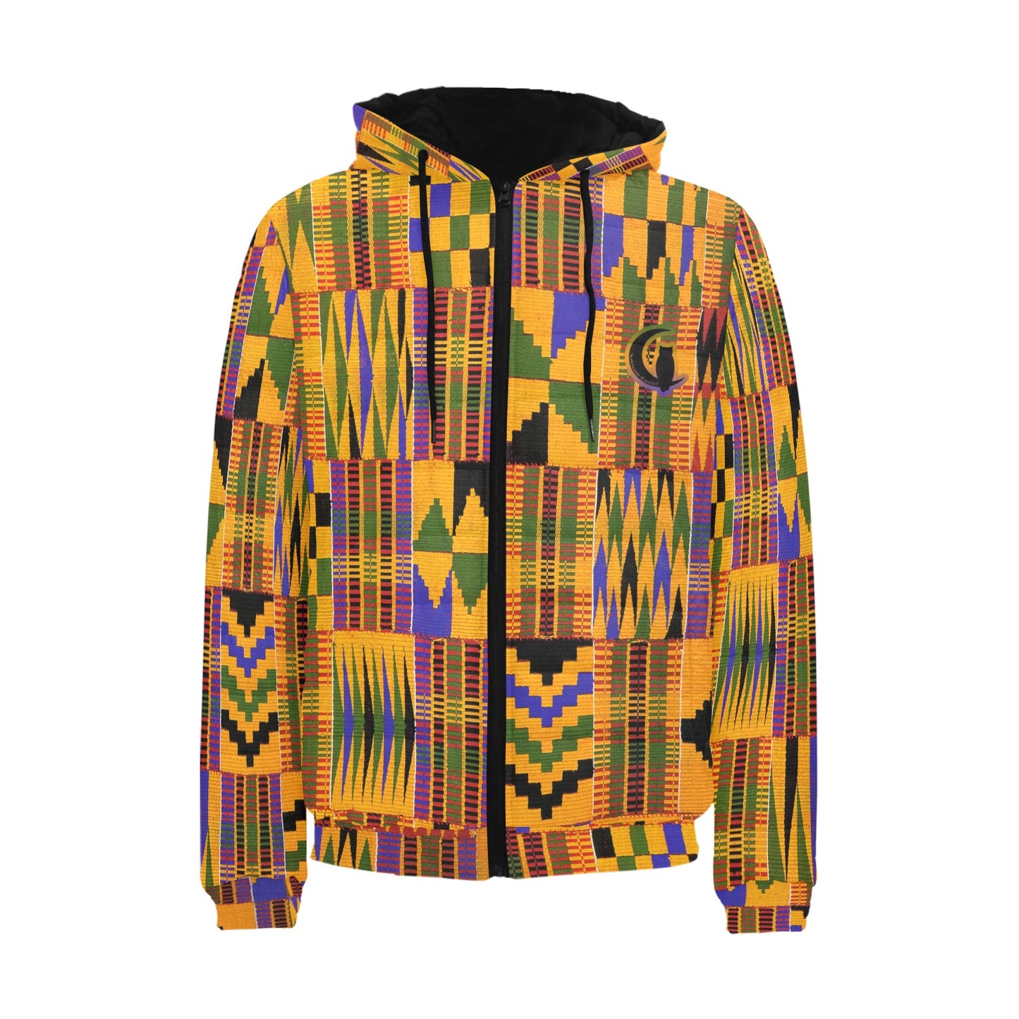 KENTE OG Men's Padded Hooded Jacket