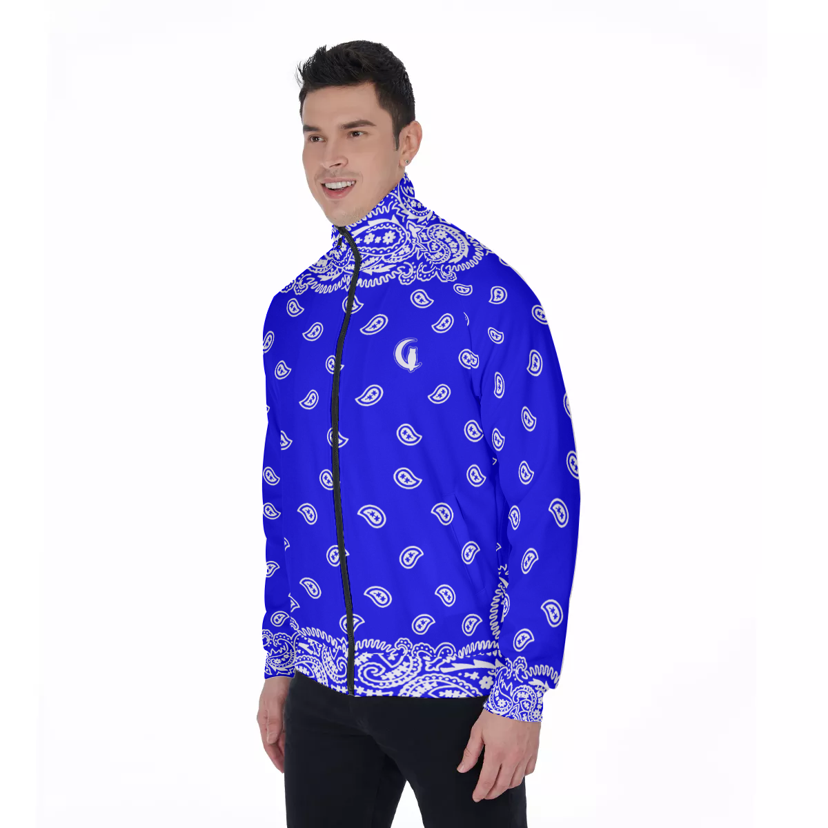 BANDANA FULLY Cs'UP Men's Stand Collar Jacket