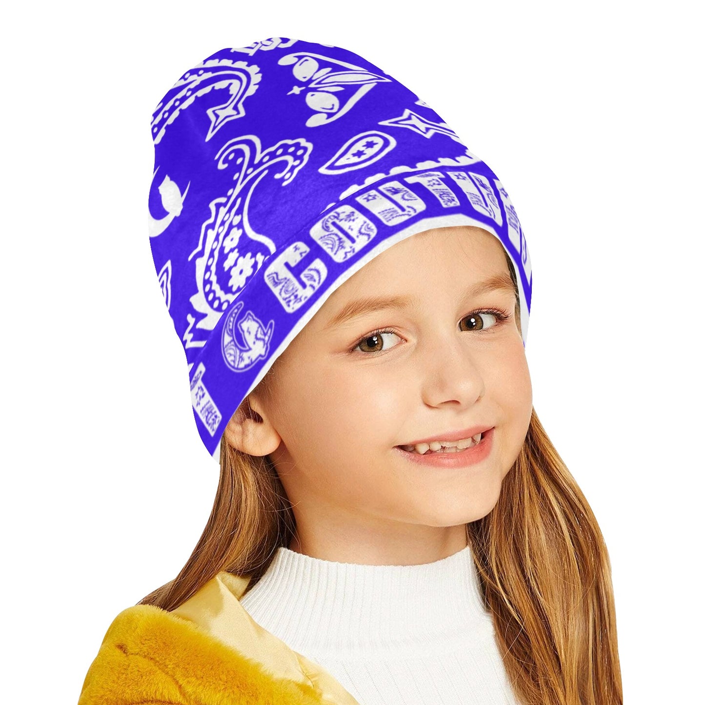 BANDANA PAISLEY All Over Print Beanie for Kids