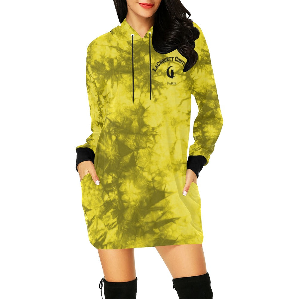 TIE DYE  Hoodie Mini Dress