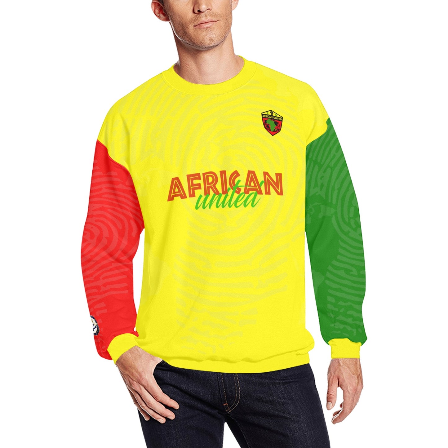 AFRICAN UNITED Crewneck Sweatshirt for Men