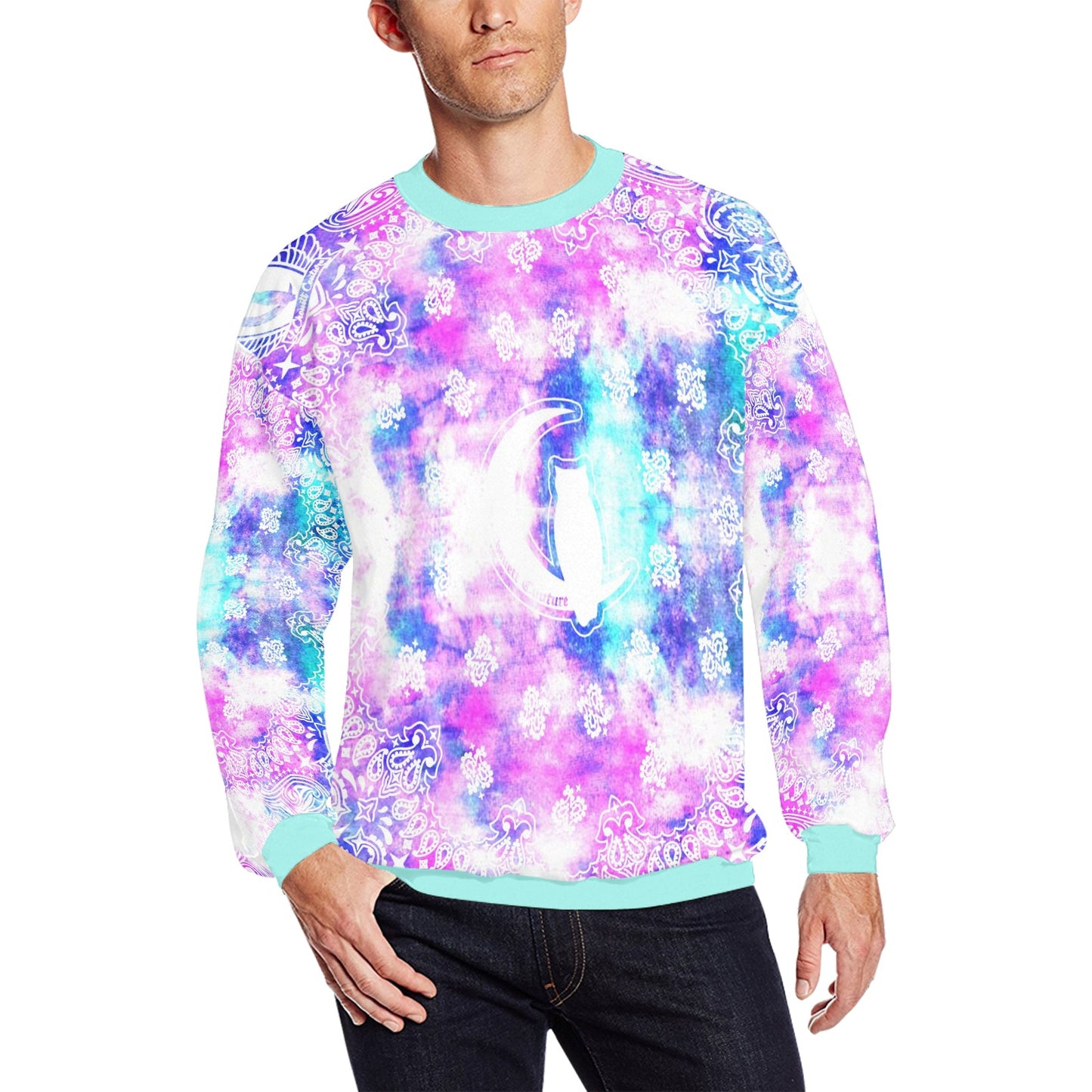 BANDANA COLORFULL All Over Print Crewneck Sweatshirt for Men