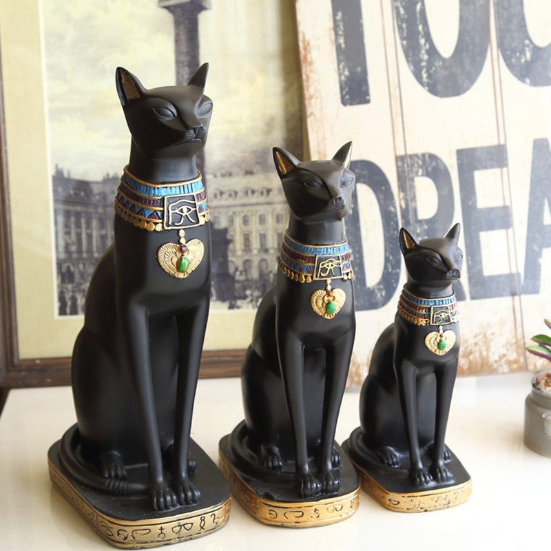 Egypt Goddess Bastet Incarnation Cat God Figurine