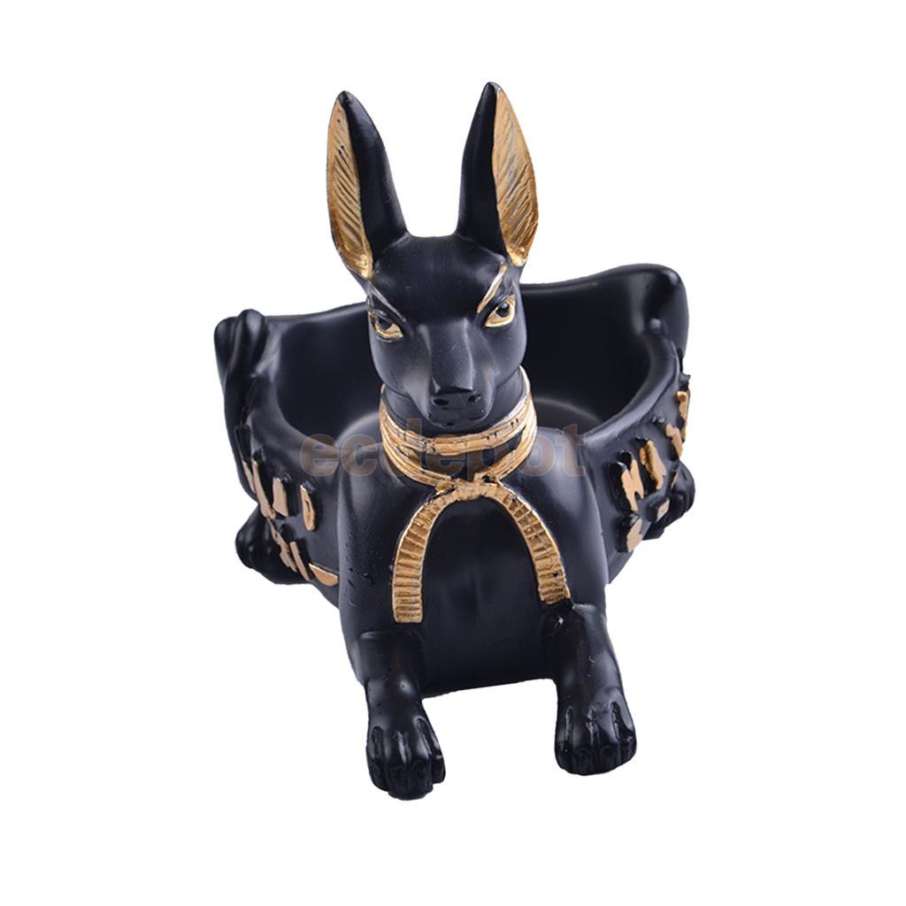 Ancient Egyptian Mau Cat Design Smoking Cigar Ashtray Statue Figurine Home Sitting Room Tabletop Art Decor Ash Tray