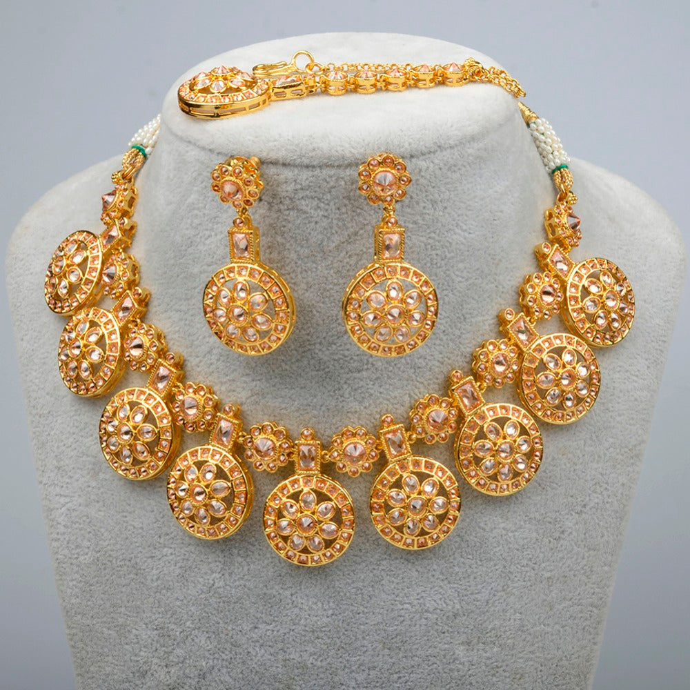 Ethiopian Jewelry set Necklace With Resizable Rope/Forehead Chain/Earrings