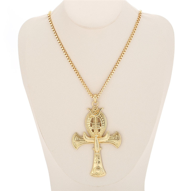 Ancient Ankh Cross Of Horus Gold-Color Jewelry