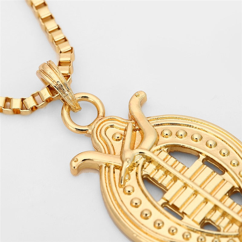 Ancient Ankh Cross Of Horus Gold-Color Jewelry