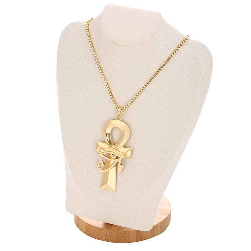 Hip Hop Wedjat Eye Cross  Pendants  Gold Color