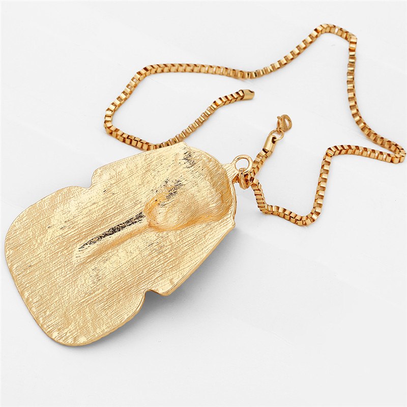Fashion Black Tutankhamun  Necklace Hip Hop Jewlery
