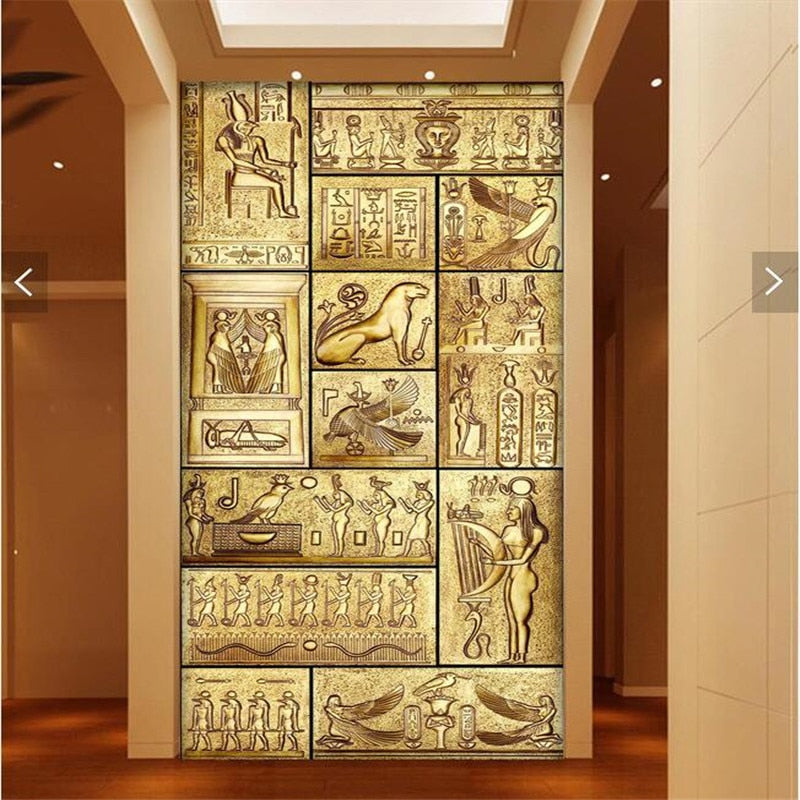 Beauty of ancient Egyptian art culture 3D HD wallpaper