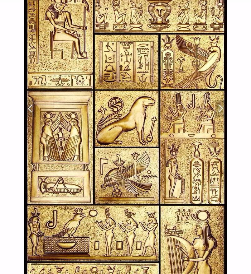 Beauty of ancient Egyptian art culture 3D HD wallpaper