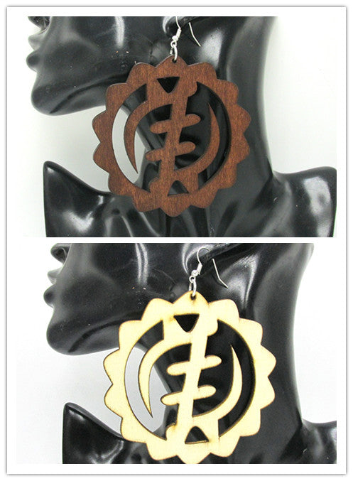 Big Adinkra Gye Nyame Earrings 5pairs/lot