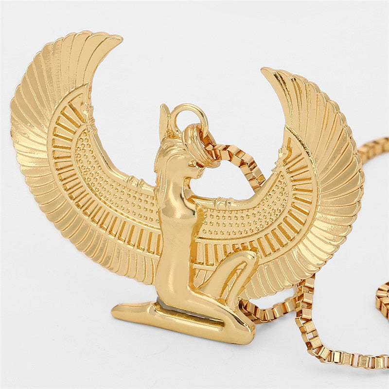 New Fashion Egyptian Gold Color Long Chain Jewelry