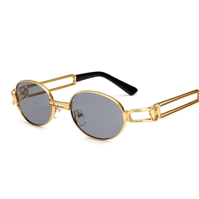 2Pac Style Retro Small Round Sunglasses Steampunk