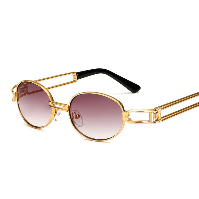 2Pac Style Retro Small Round Sunglasses Steampunk