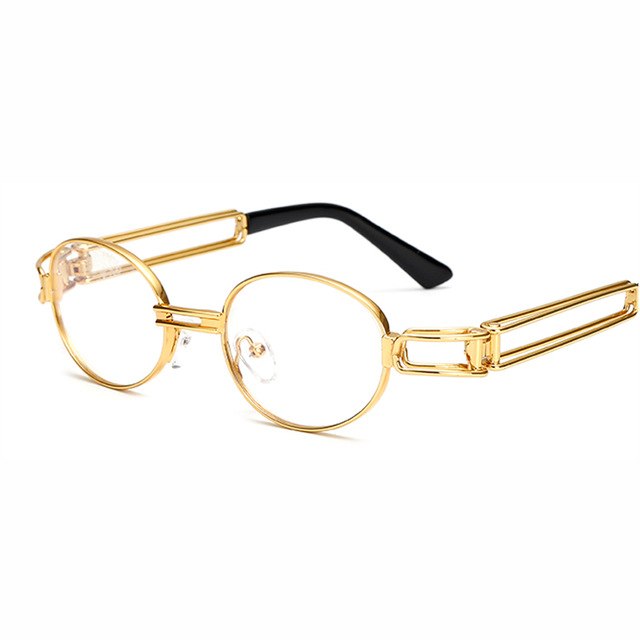 2Pac Style Retro Small Round Sunglasses Steampunk