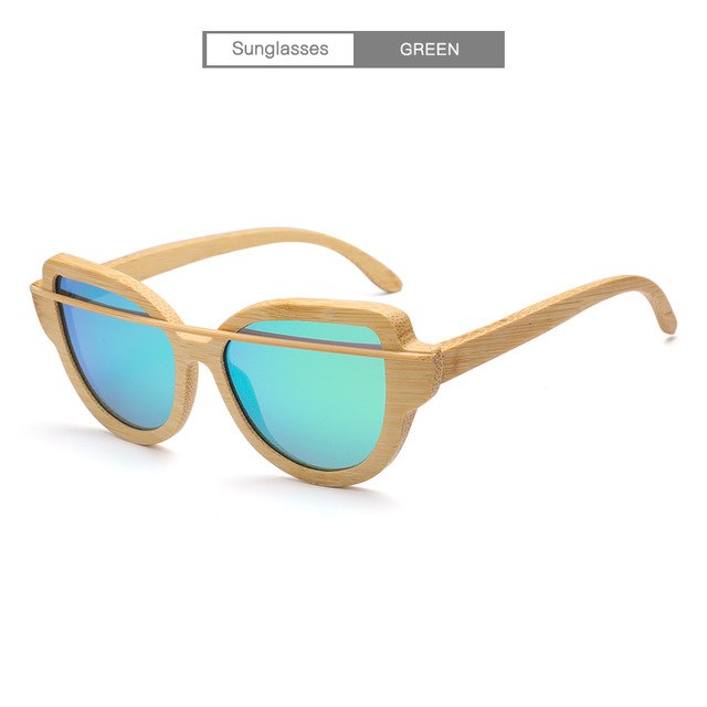 Retro Bamboo Wood Sunglasses