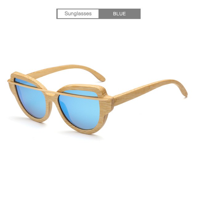 Retro Bamboo Wood Sunglasses
