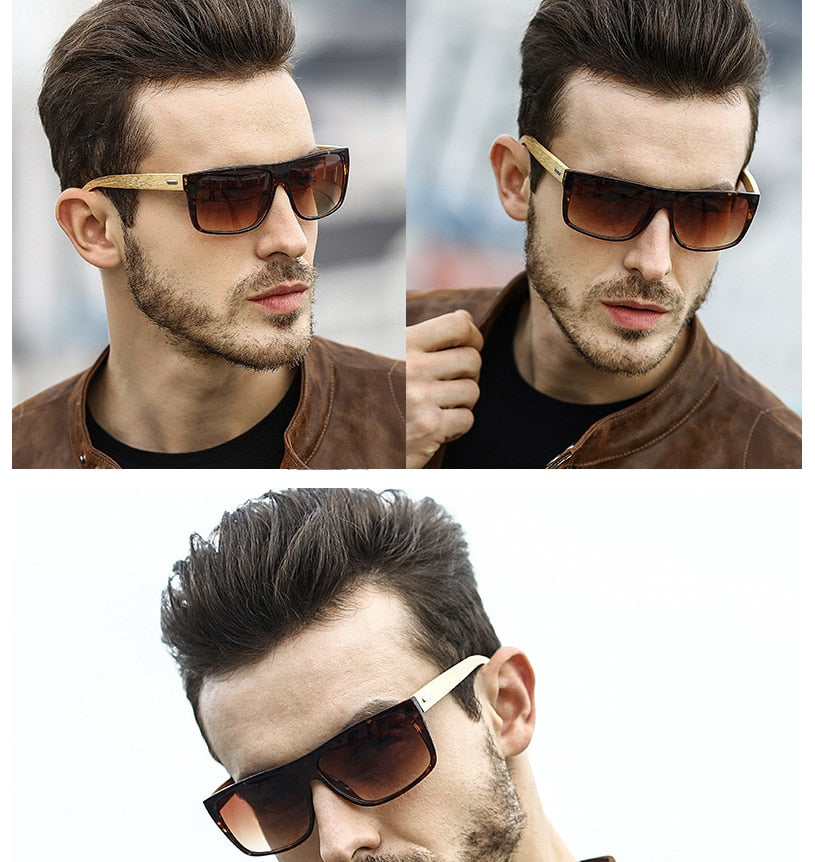 High Quality Wood Sunglasses Men Polarized UV400