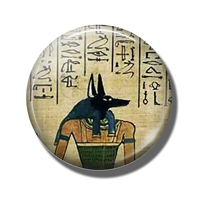 Fridge Glass Cabochon Magnet  Ancient Egypt Culture Stickers Home Decor