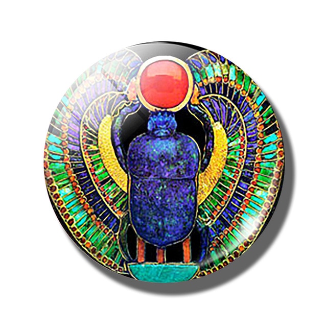 Fridge Glass Cabochon Magnet  Ancient Egypt Culture Stickers Home Decor