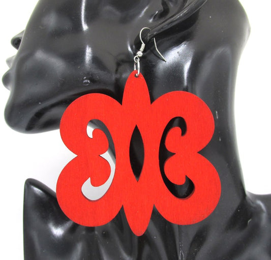 Adinkra Hye Won Hye Wood Earrings can mixed 2 colors