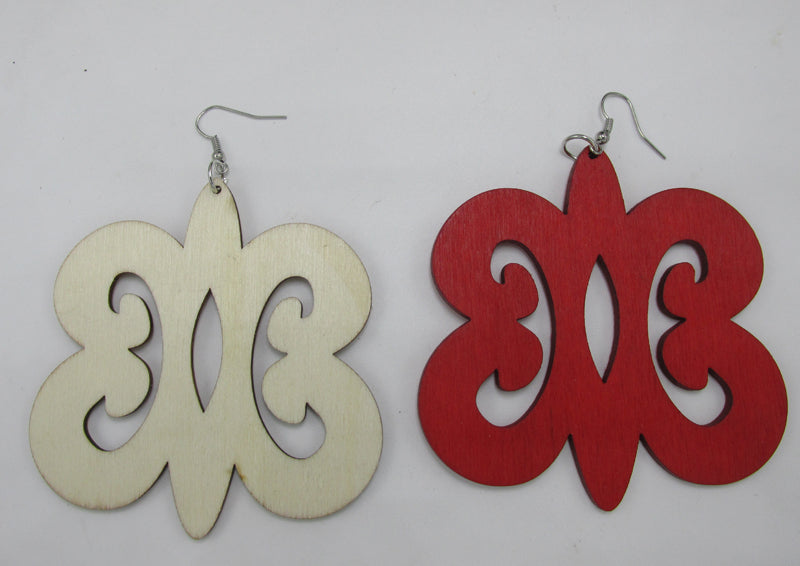Adinkra Hye Won Hye Wood Earrings can mixed 2 colors
