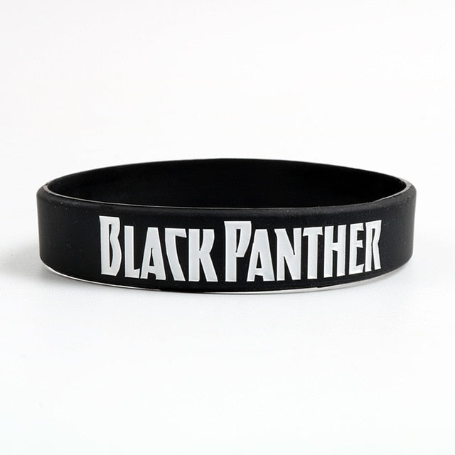 1 PC Black Panther Silicone Wristband For Fans