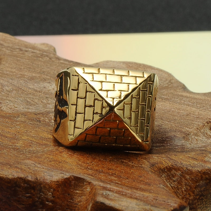 Pyramid Ring Stainless Steel