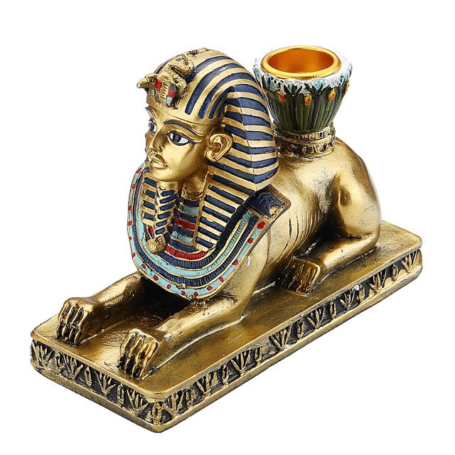 Ancient Egyptian Gods Candleholder Home Decorative Ornaments