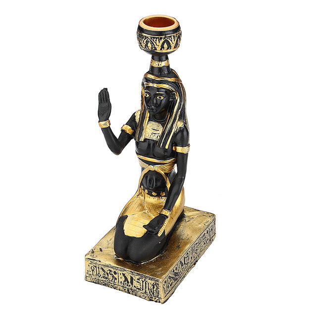 Ancient Egyptian Gods Candleholder Home Decorative Ornaments