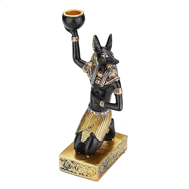 Ancient Egyptian Gods Candleholder Home Decorative Ornaments