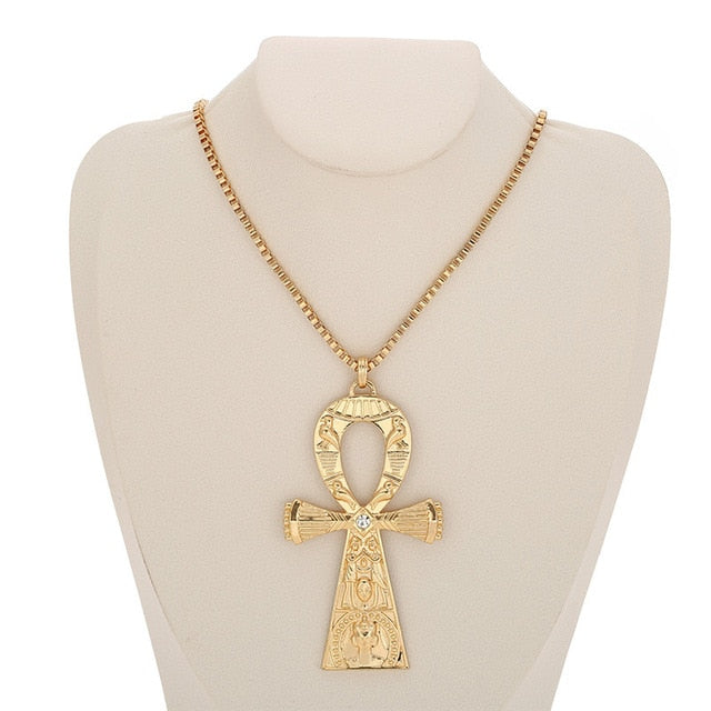 New Fashion Egyptian Gold Color Long Chain Jewelry