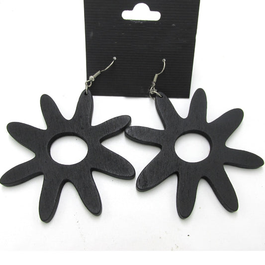Adinkra  NSOROMMA Symbols Wood Earrings