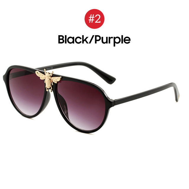 Big Bee Aviator Sunglasses Vintage Style