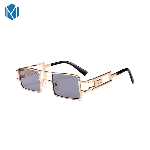 Metal Frame Clear Steam Punk Sunglasses