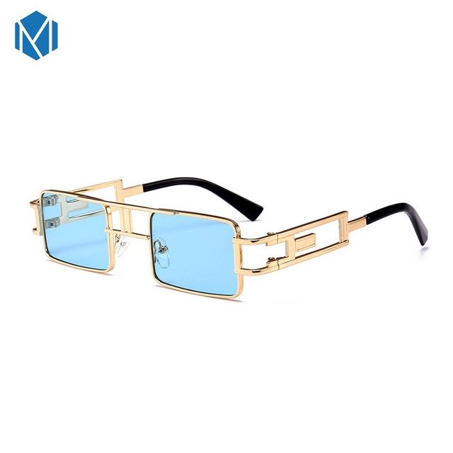 Metal Frame Clear Steam Punk Sunglasses