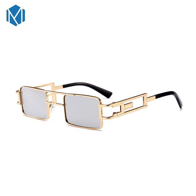 Metal Frame Clear Steam Punk Sunglasses