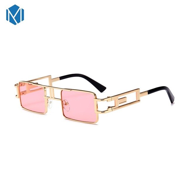 Metal Frame Clear Steam Punk Sunglasses