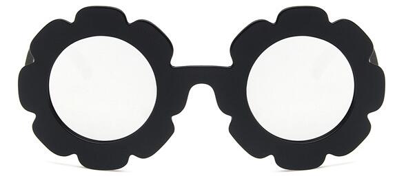 Cute Sun Flower Round Sunglasses with UV Protection for Boys Girls
