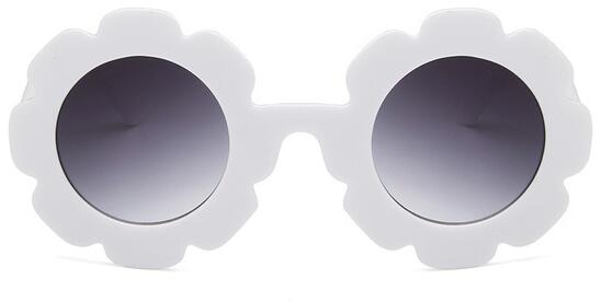 Cute Sun Flower Round Sunglasses with UV Protection for Boys Girls