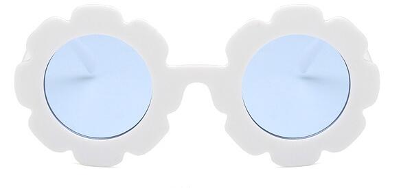 Cute Sun Flower Round Sunglasses with UV Protection for Boys Girls