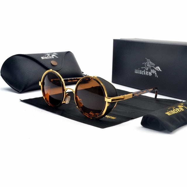 Vintage Round Polarized Sunglasses Hip hop