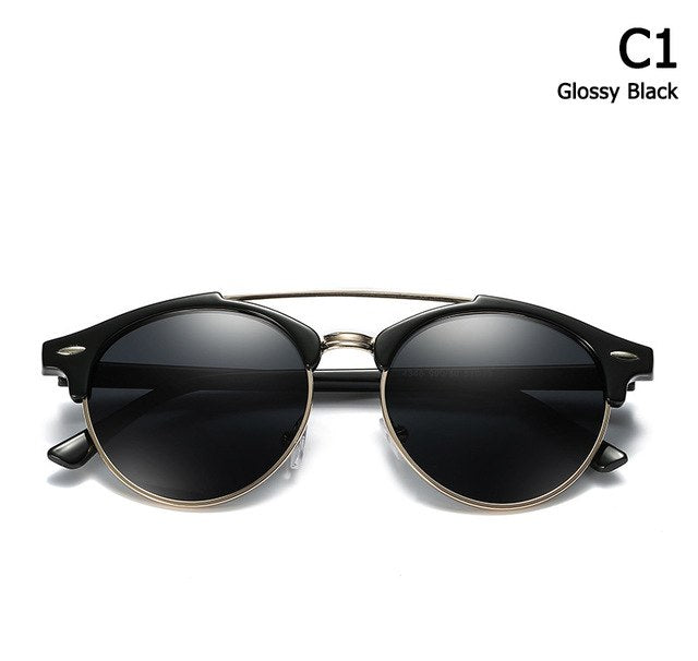 Double Bridge Style POLARIZED Sunglasses Vintage